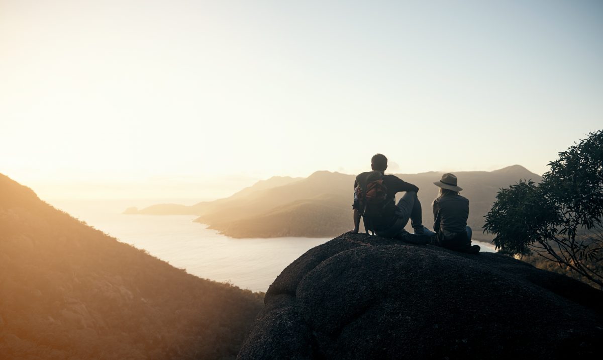 Relaxing in hiker’s heaven